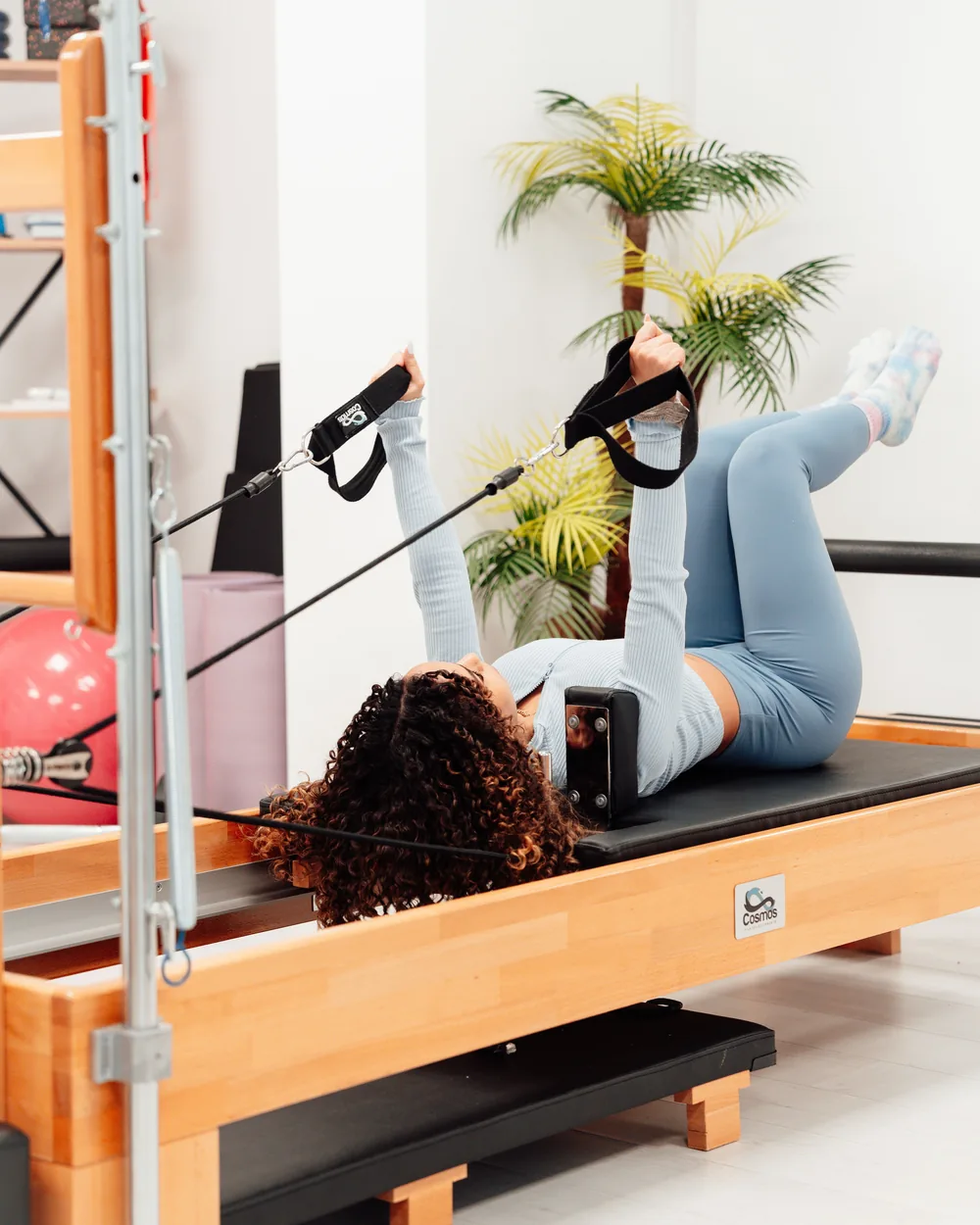 A client working on the reformer